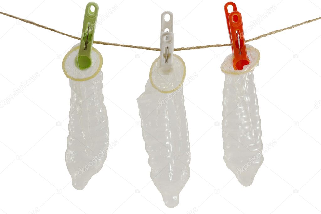 Condoms on the rope