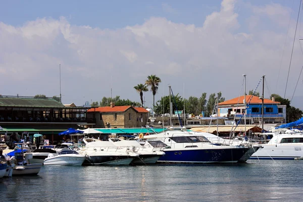 Morze port. Miasto Cyprus.Paphos — Zdjęcie stockowe