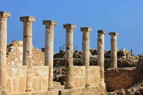 Den antika grekiska Agoran. Cypern. Paphos Stockfoto