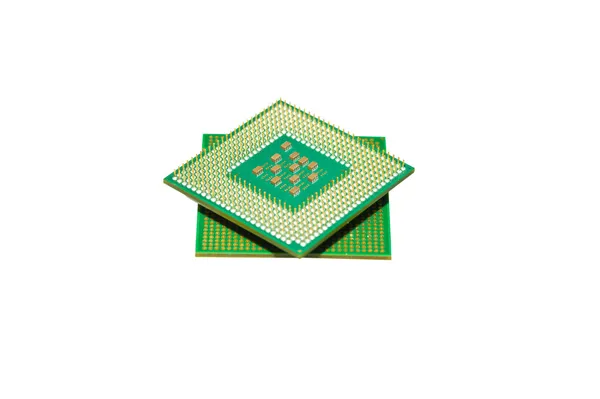 Verschiedene Prozessoren für den Computer — Stockfoto