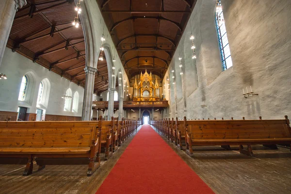 Catedral católica en la ciudad de Bergen — Foto de Stock
