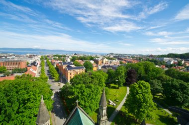 Trondheim şehir görünümü