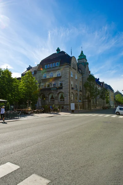 Архитектура и строительство городов Норвегии — стоковое фото