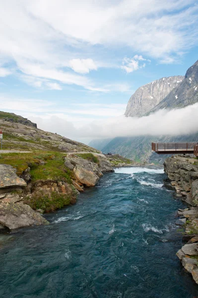 Landschaft Flüsse in Norwegen — Stockfoto