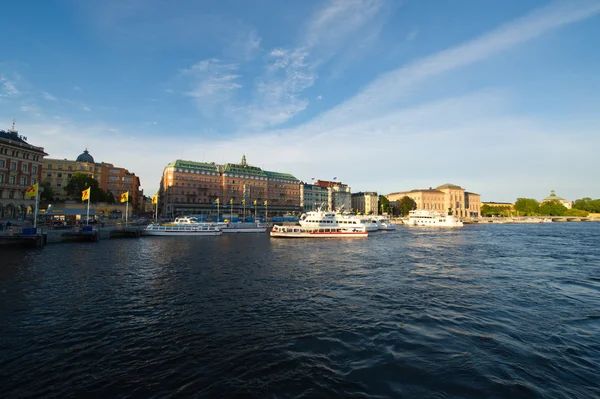 Kvällen stockholm — Stockfoto