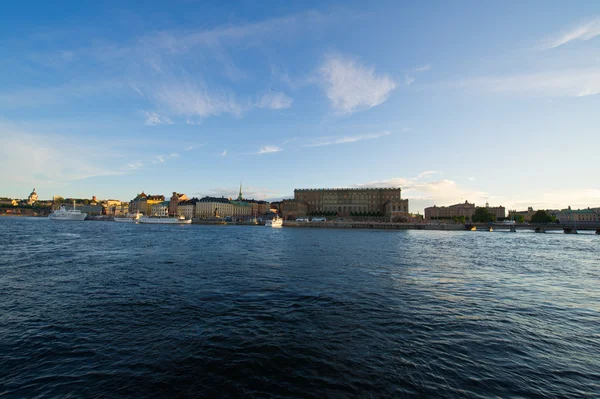 Waterkant stad van stockholm — Stockfoto