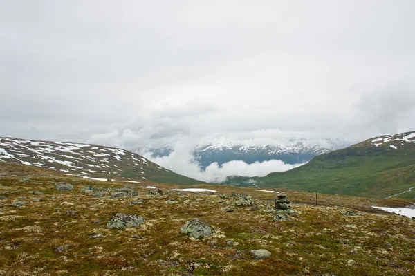 La naturaleza del verano Noruega. Montañas, lagos. Fiordos de Noruega . — Foto de Stock
