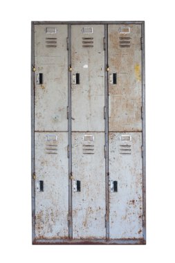 Rusted old cabinet clipart