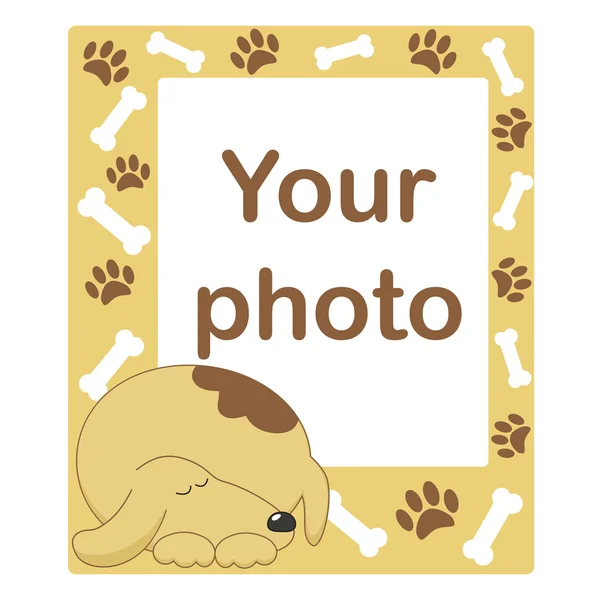 Photo frame for baby or pet — Stock Vector