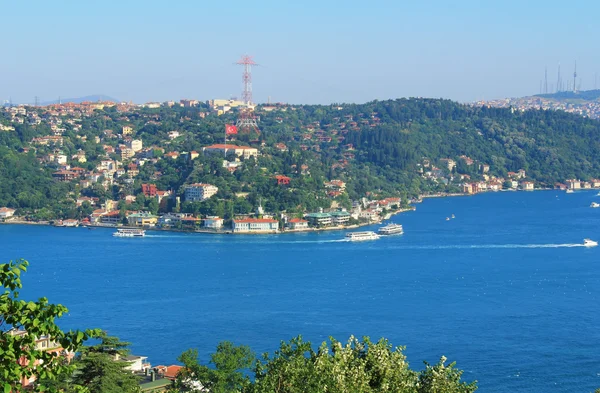 Bosporus weergave, istanbul, Turkije — Stockfoto