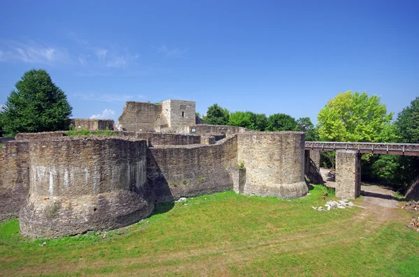 Ruines de la forteresse de Suceava — Photo