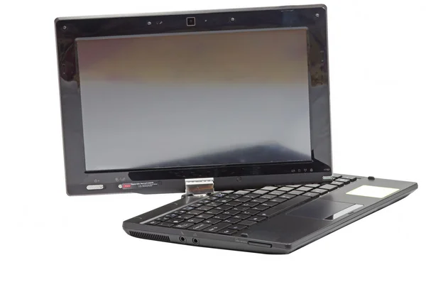 Netbook with rotative display — Stock Photo, Image