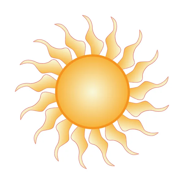 Logo del sol — Archivo Imágenes Vectoriales