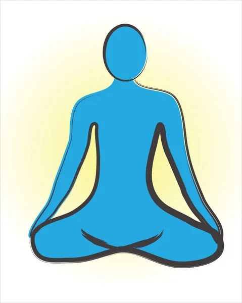 Logotipo de meditación — Vector de stock