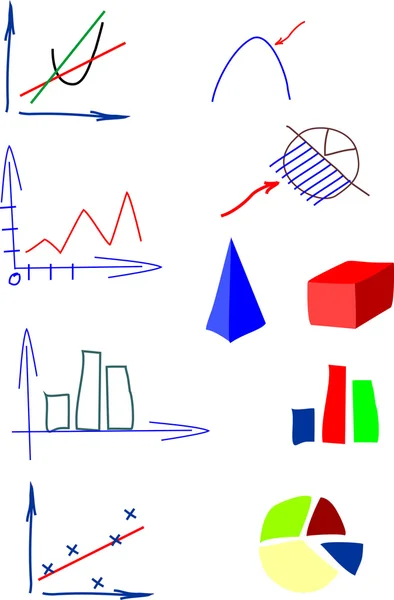 stock vector Charts and diagrams drawing by han