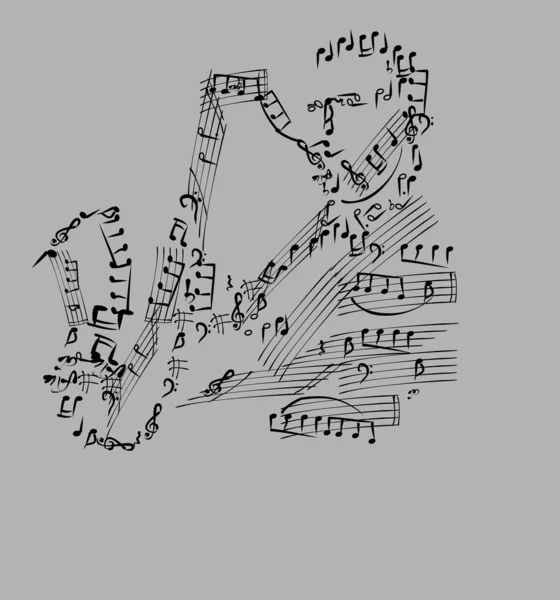 Saxofonista — Archivo Imágenes Vectoriales