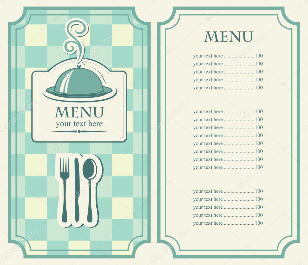 Menu for the night cafe
