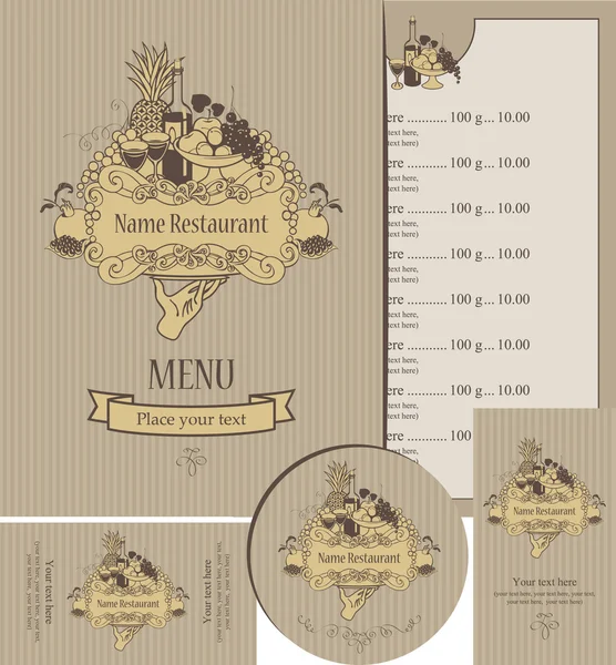 Conception du restaurant — Image vectorielle