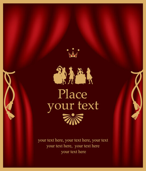 Actors in baroque costumes