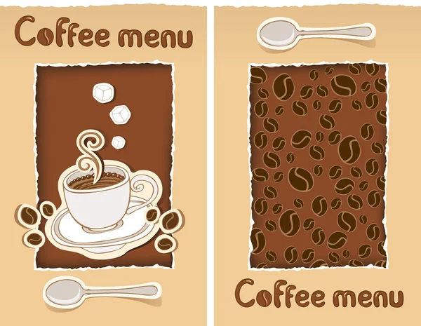 咖啡和谷物 — 图库矢量图片