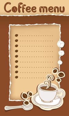 Cup and beans clipart