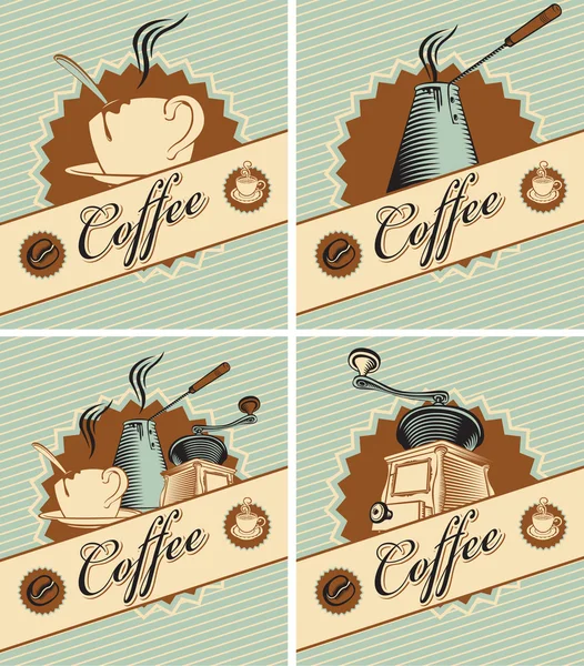 Thema Kaffee — Stockvektor