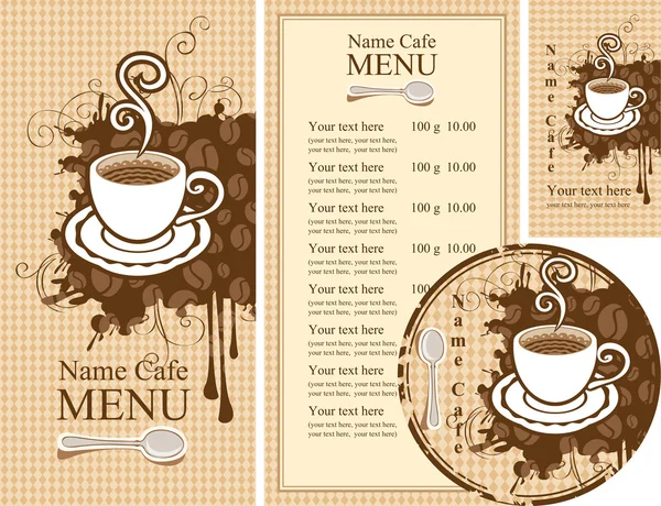 Дизайн для кафе — стоковый вектор