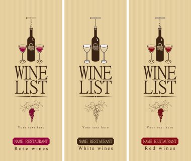 Different wine clipart