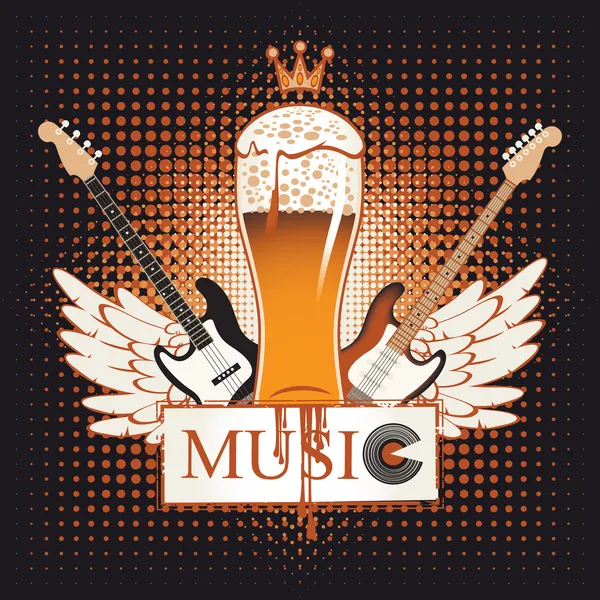 Live music — Stock Vector