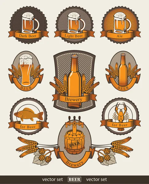 Juego de cerveza — Archivo Imágenes Vectoriales