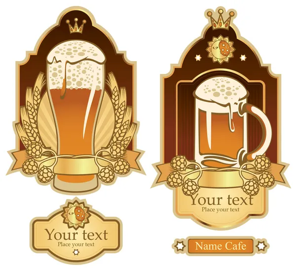 Etykiety do piwa — Wektor stockowy