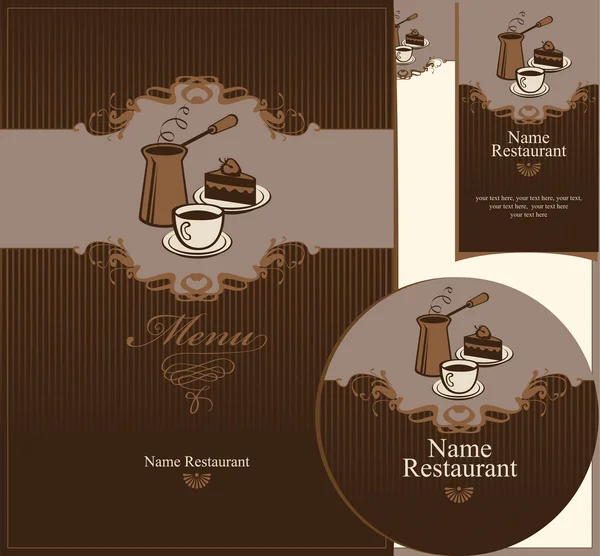 Дизайн кафе — стоковий вектор