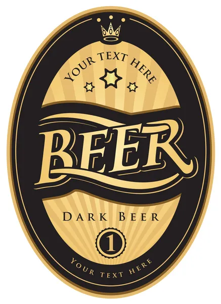 Etiquettes pour la bière — Image vectorielle