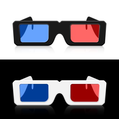 Vector 3D Glasses clipart