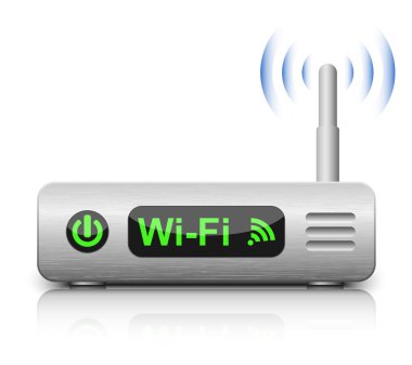 Vector Wireless Router Icon clipart