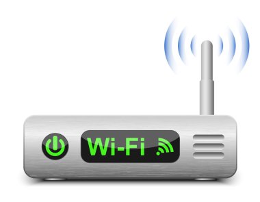 Wireless Router Icon. Vector Illustration clipart