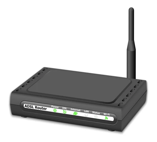 Vector Wireless Router — Stock Vector