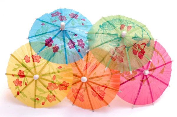 Parapluies colorés pour crème glacée — Photo