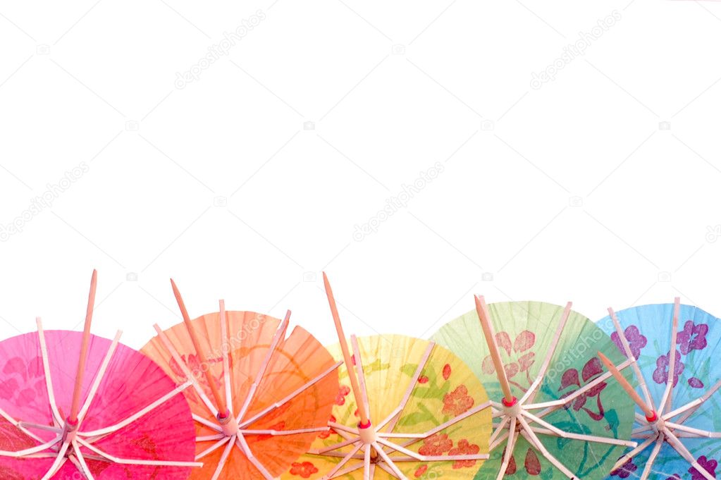 Colorful umbrellas for ice cream
