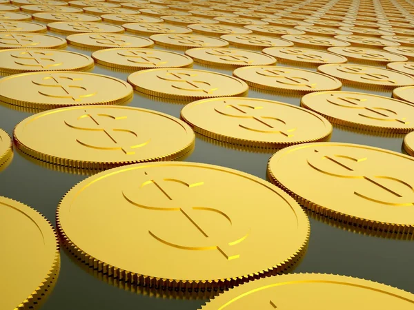 Série de moedas de ouro — Fotografia de Stock