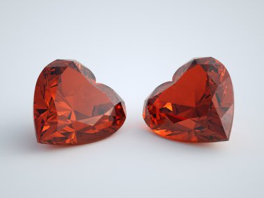 Couple of Heart Rubies clipart
