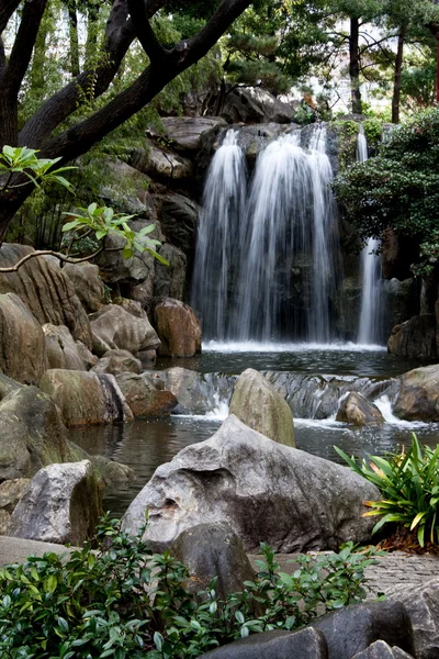 Китайський сад водоспад Стокова Картинка