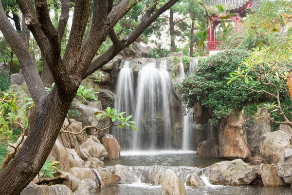 Čínské zahradní vodopád Royalty Free Stock Fotografie