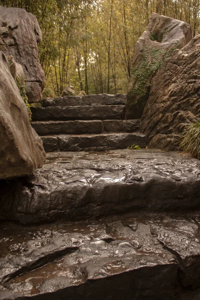 Кам'яними сходами Стокове Фото