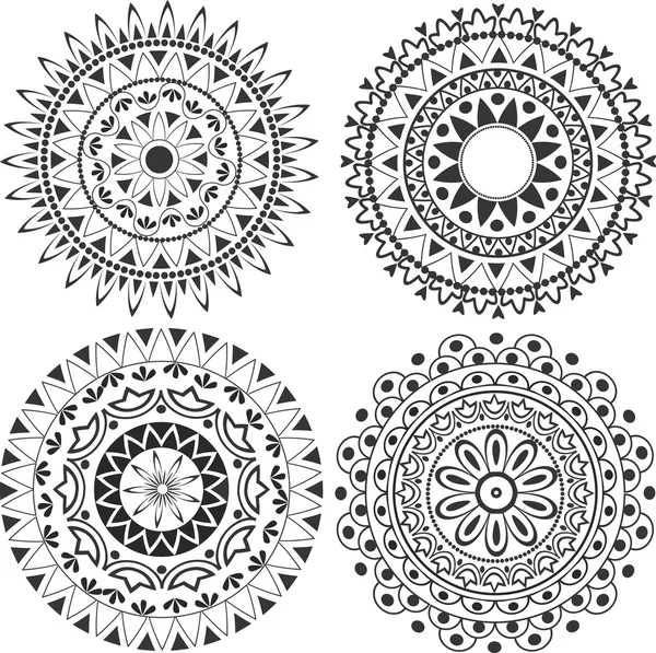 Download áˆ Mehndi Circle Designs Stock Vectors Royalty Free Mandala Circles Illustrations Download On Depositphotos