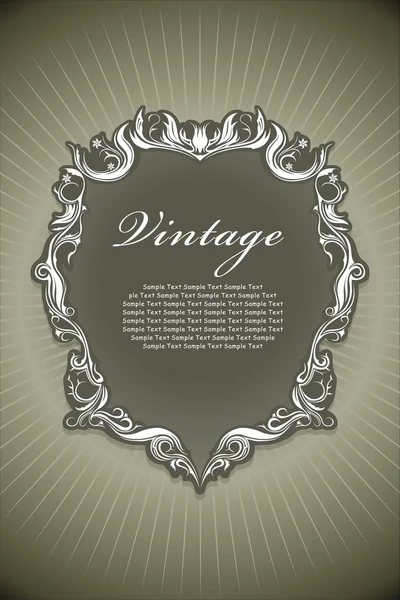 Design de cadre vintage — Image vectorielle