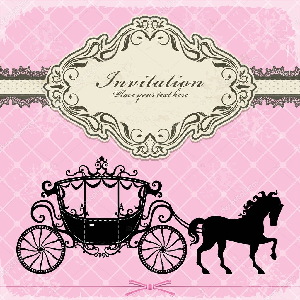 Vintage Luxury carriage design — Stock Vector © Donnay #11636341