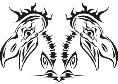 Bird skull clipart