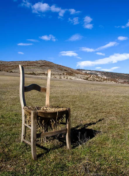 Der einsame Stuhl — Stockfoto
