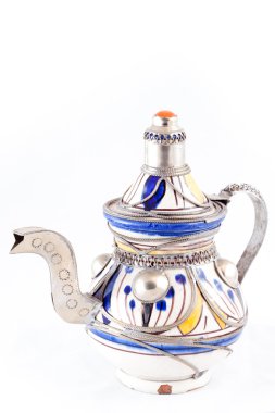 Ancient arabic ornamental teapot clipart